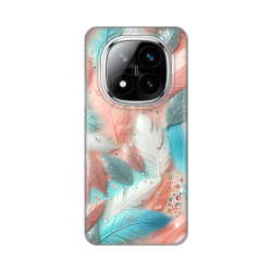 Silikonska futrola print za Xiaomi Redmi Note 14 Pro Plus 5G (EU) Pastel Feathers.