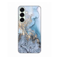 Silikonska futrola print za Samsung S936 Galaxy S25 Plus Blue Gold Marble.