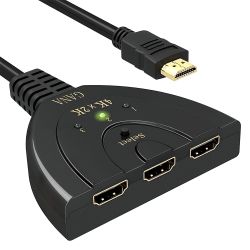 Adapter razdelnik (splitter) 3u1 HDMI (4Kx2K) (MS).