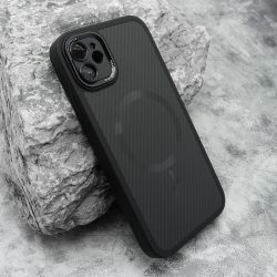 Futrola CARBON MagSafe za iPhone 11 (6.1) crna (small camera) (MS).