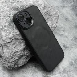 Futrola CARBON MagSafe za iPhone 15 crna (small camera) (MS).
