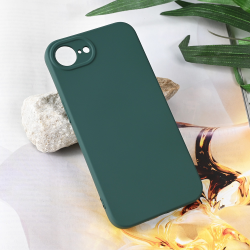 Futrola Teracell Soft Velvet za iPhone 16e 6.1 tamno zelena.