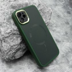 Futrola CARBON MagSafe za iPhone 11 (6.1) zelena (small camera) (MS).