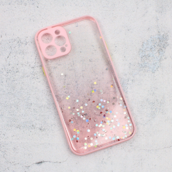 Futrola Frame Glitter za iPhone 12 Pro 6.1 roze.