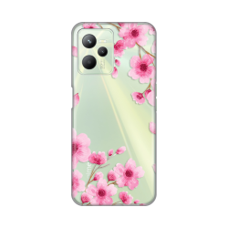 Silikonska futrola print Skin za Realme C35 Rose flowers.