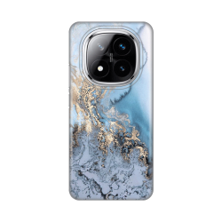 Silikonska futrola print za Xiaomi Redmi Note 14 Pro Plus 5G (EU) Blue Gold Marble.