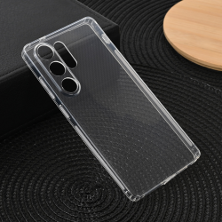 Silikonska futrola Ultra Thin with pluggy za Samsung S938 Galaxy S25 Ultra Transparent.