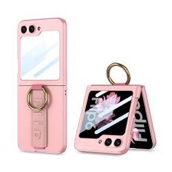 Futrola STRAP RING CASE za Samsung F741B Galaxy Z Flip 6 5G roze (GKK case) (MS).