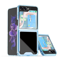 Futrola providna TPU za Samsung F731B Galaxy Z Flip 5 5G plava.