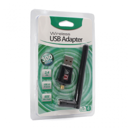 Wireless N adapter sa antenom USB 2.4GHz 5DB 300Mb JWD-U63.