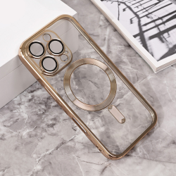 Futrola Magsafe Lux za iPhone 16 Pro zlatna.