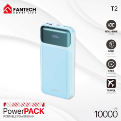 Power Bank baterija Prenosiva baterija Fantech T2 10000mAh QC, PD, 22.5W plavi.