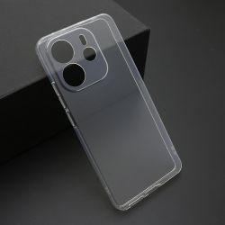 Futrola ultra tanki PROTECT silikon za Xiaomi Redmi Note 14 4G providna (bela) (MS).