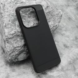 Silikonska futrola BRUSHED za Xiaomi Redmi Note 14 4G crna (MS).