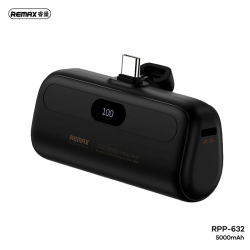 Power Bank baterija prenosiva baterija REMAX Capsule series RPP-632 2A Type C 5000mAh siva.