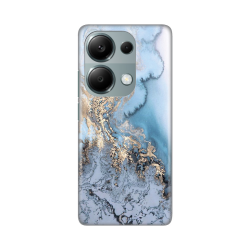 Silikonska futrola print za Xiaomi Redmi Note 13 Pro 4G Blue Gold Marble.