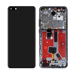 LCD Displej / ekran za Huawei P40 Pro + touchscreen + senzor otiska prsta + frame Black CHO.