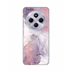 Silikonska futrola print za Xiaomi Redmi 14C/Redmi A4 Pink Marble.
