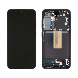 LCD Displej / ekran za Samsung S911/Galaxy S23 + touchscreen + frame Phantom Black Service Pack ORG/GH82-30481A.
