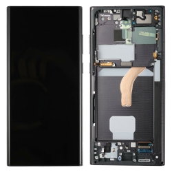 LCD Displej / ekran za Samsung S908/Galaxy S22 Ultra + touchscreen + frame Black OLED.