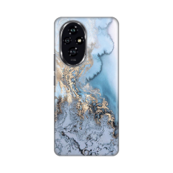 Silikonska futrola print za Huawei Honor 200 Blue Gold Marble.