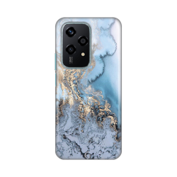 Silikonska futrola print za Huawei Honor 200 Lite Blue Gold Marble.