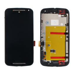 LCD Displej / ekran za Motorola MOTO G2+touch screen crni+frame.