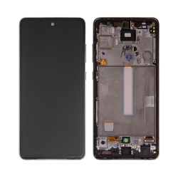 LCD Displej / ekran za Samsung A525/Galaxy A52 2021 + touchscreen + frame Black Service Pack ORG/GH82-25524A.