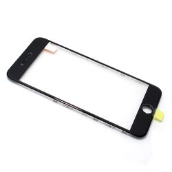 Staklo touchscreen-a za Iphone 8 Plus sa frejmom + oca black (MS).