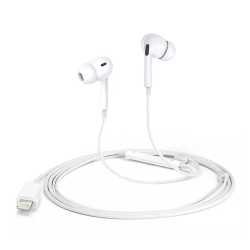 Slusalice sa adapterom za punjenje JH-015 za iPhone lightning bele HQ.