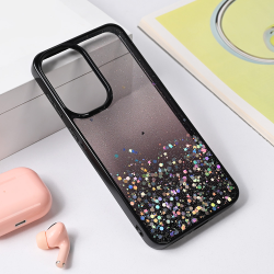 Futrola Frame Glitter za Samsung A366 Galaxy A36 5G crna.