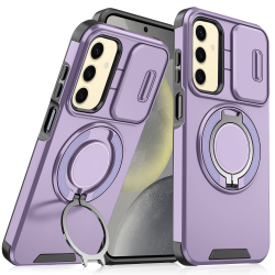 Futrola CamShield Ring stand za Samsung A266 Galaxy A26 5G ljubicasta.