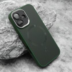 Futrola CARBON MagSafe za iphone 16 (6.1) zelena (small camera) (MS).