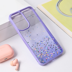 Futrola Frame Glitter za Samsung A366 Galaxy A36 5G ljubicasta.