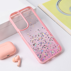 Futrola Frame Glitter za Samsung A165F Galaxy A16 roze.