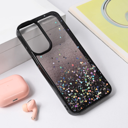 Futrola Frame Glitter za Samsung A165F Galaxy A16 crna.