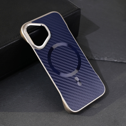 Futrola Magsafe Carbon za iPhone 16 6.1 plava.