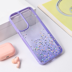 Futrola Frame Glitter za Samsung A165F Galaxy A16 ljubicasta.