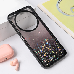 Futrola Frame Glitter za Xiaomi Redmi 14C crna.