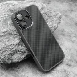 Futrola CARBON MagSafe za iphone 16 (6.1) siva (small camera) (MS).