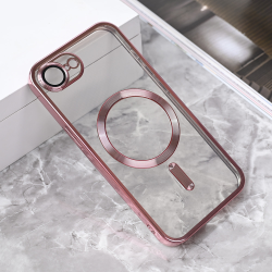 Futrola Magsafe Lux za iPhone 16E roze.