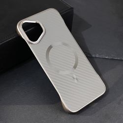 Futrola Magsafe Carbon za iPhone 16 Plus 6.7 siva.