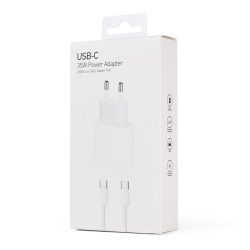 Kucni punjac PD Fast charger 35W za iPhone 15-16 sa PD Type C kablom CE beli.