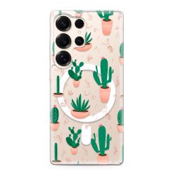 Futrola silikonska print MagSafe za Samsung S938 Galaxy S25 Ultra 5G cactus (MS).
