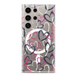Futrola silikonska print MagSafe za Samsung S928 Galaxy S24 Ultra 5G heart (MS).