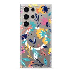 Futrola silikonska print MagSafe za Samsung S928 Galaxy S24 Ultra 5G rainbow palm (MS).