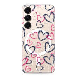 Futrola silikonska print MagSafe za Samsung S931 Galaxy S25 5G heart (MS).