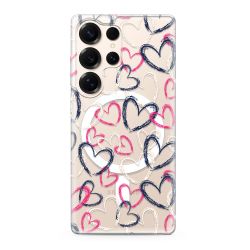 Futrola silikonska print MagSafe za Samsung S938 Galaxy S25 Ultra 5G heart (MS).
