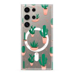 Futrola silikonska print MagSafe za Samsung S928 Galaxy S24 Ultra 5G cactus (MS).