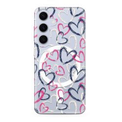 Futrola silikonska print MagSafe za Samsung S921 Galaxy S24 5G heart (MS).